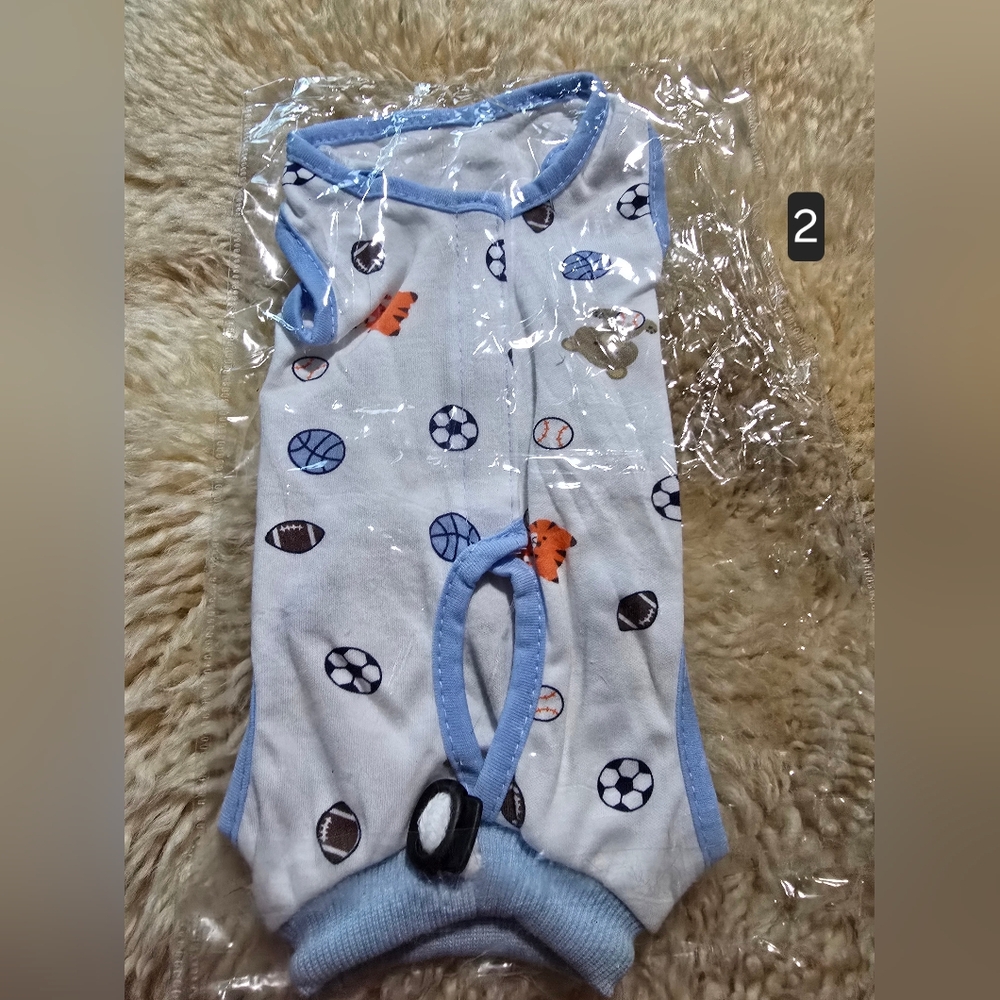 Colorful Pattern Cat/Dog Onesie. SMALL - Picture 6 of 10